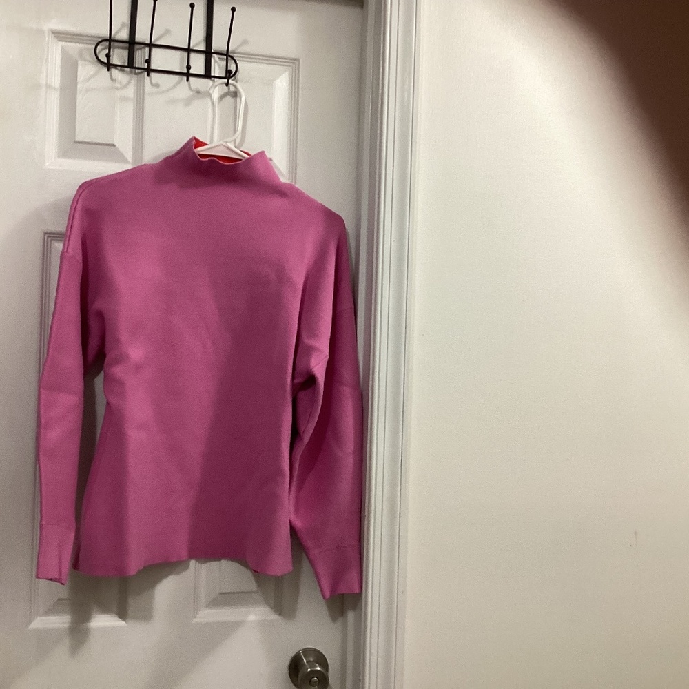 Zara size small mock turtleneck pink